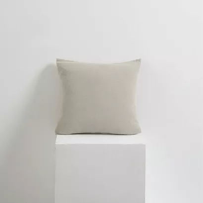 Poszewka bawełniana muślinowa 40x40 jasnobeżowa