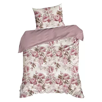 Pościel bawełniana PEONY1 160x200 Design91 kremowy