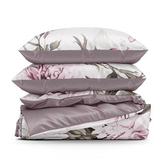 Pościel bawełniana PEONY 220x200 Eurofirany wrzosowy