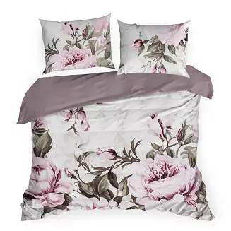 Pościel bawełniana PEONY 220x200 Eurofirany wrzosowy