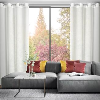 Firana gotowa na przelotkach ROSSI 135x250 Eurofirany biały