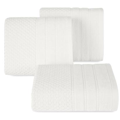 Ręcznik bawełniany ADORE 30x50 Eurofirany kremowy o ryżowej strukturze