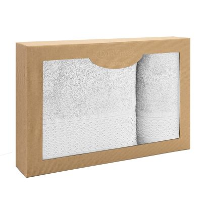 Komplet ręczników 2 częściowy Solano  Darymex biały