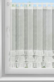 Firana gotowa na szelkach LILIAN 150x90 Eurofirany biały