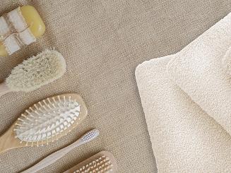 Ręcznik frotte Bari 100x150 gładki beżowy