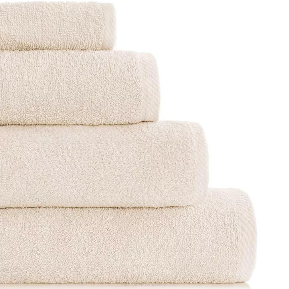 Ręcznik frotte Bari 100x150 gładki beżowy