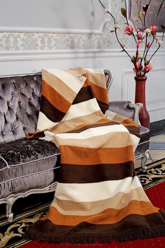 Koc bawełniano - akrylowy 150 x 200 