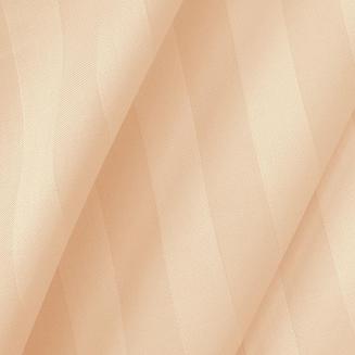 Poszewka satyna bambusowo-bawełniana STRIPE BEIGE 50x60 Darymex jednokolorowa beżowa