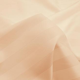 Poszewka satyna bambusowo-bawełniana STRIPE BEIGE 50x60 Darymex jednokolorowa beżowa