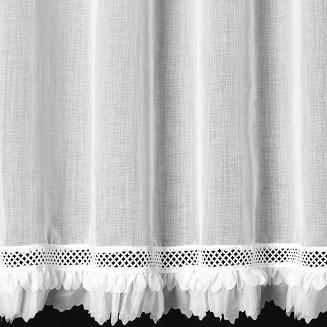 Firana gotowa na przelotkach KIARA 350x150 Eurofirany biały