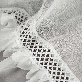 Firana gotowa na przelotkach KIARA 350x150 Eurofirany biały