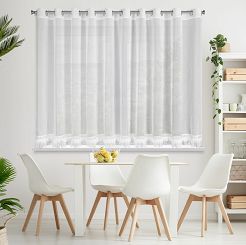 Firana gotowa na przelotkach KIARA 350x150 Eurofirany biały