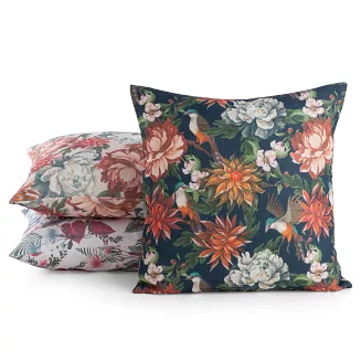 Poszewka dekoracyjna FLORE 45x45 Eurofirany niebieski