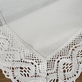 Obrus dekoracyjny SUSAN 40x140 Eurofirany biały