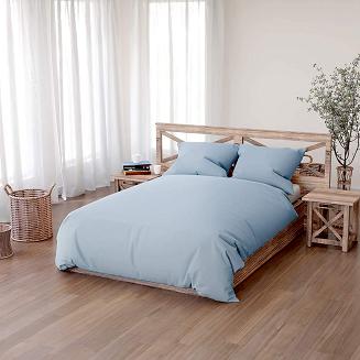 Pościel bawełniana SIMPLY 180x200 błękitna