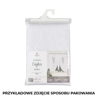 Firanka żakardowa gotowa na żabki JULIANNA 300x160 biała