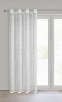 Firana gotowa na przelotkach ELIRA 140x250 Eurofirany biały
