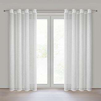 Firana gotowa na przelotkach ELIRA 140x250 Eurofirany biały