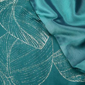 Obrus dekoracyjny BLINK 35x180 Eurofirany ciemnoturkusowy