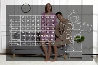 Szlafrok damski turkusowy z kapturem i kieszeniami