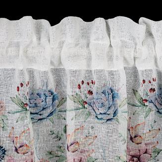 Firana gotowa DORA 130x50 Eurofirany różowy