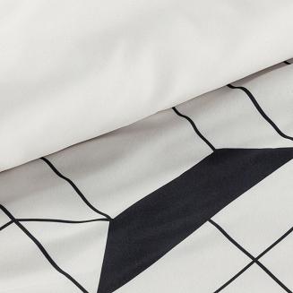 Pościel bawełniana GEO 200x220 Design91 beżowy