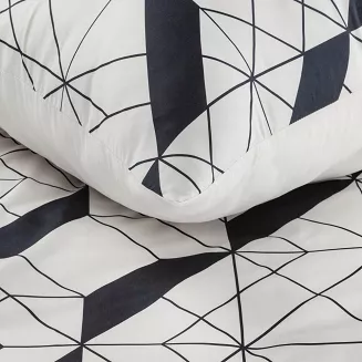 Pościel bawełniana GEO 200x220 Design91 beżowy