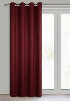 Zasłona gotowa na przelotkach ADA 140x250 Eurofirany bordowy