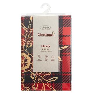 Obrus świąteczny CHERRY 140x200 Eurofirany