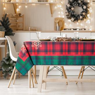 Obrus świąteczny CHERRY 140x200 Eurofirany