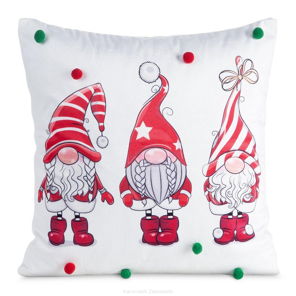 Poszewka dekoracyjna świąteczna 45x45 Eurofirany biały