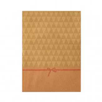 Ścierka kuchenna 50x70 Zwoltex Golden Tree ciemnobeżowa geometryczny motyw