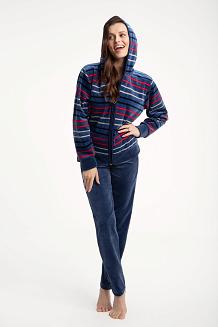 Dres damski welurowy LUNA kod 341 indygo