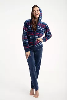 Dres damski welurowy LUNA kod 341 indygo