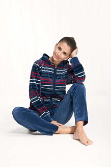 Dres damski welurowy LUNA kod 341 indygo