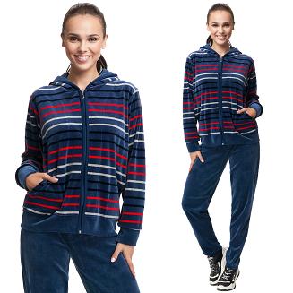 Dres damski welurowy LUNA kod 341 indygo