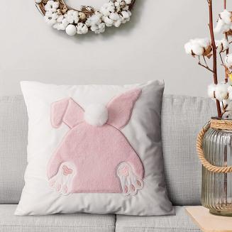 Poszewka dekoracyjna WIOSNA 45x45 Eurofirany jasnoróżowy