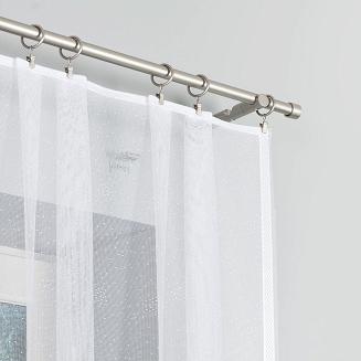 Firanka żakardowa gotowa na żabki ARALIA 300x160 biała