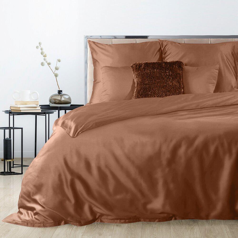 Pościel satynowa NOVA3 220x200 Eurofirany ceglasty