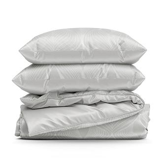 Pościel satynowa SPRING 140x200 Eurofirany jasnoszary