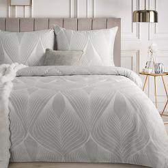 Pościel satynowa SPRING 140x200 Eurofirany jasnoszary