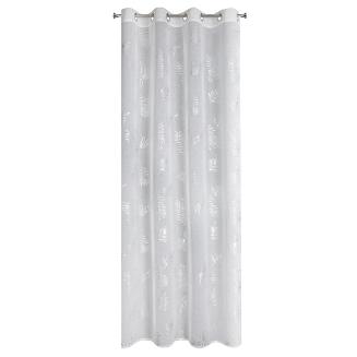 Firana gotowa na przelotkach CAPRI 140x250 Eurofirany srebrny