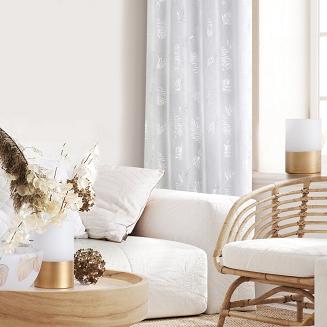 Firana gotowa na przelotkach CAPRI 140x250 Eurofirany srebrny