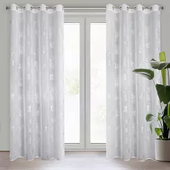 Firana gotowa na przelotkach CAPRI 140x250 Eurofirany srebrny