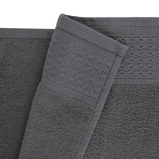 Ręcznik D Bawełna 100% Solano Krem + Ciemny Popiel (P) 2x30x50+2x50x90+2x70x140 kpl.