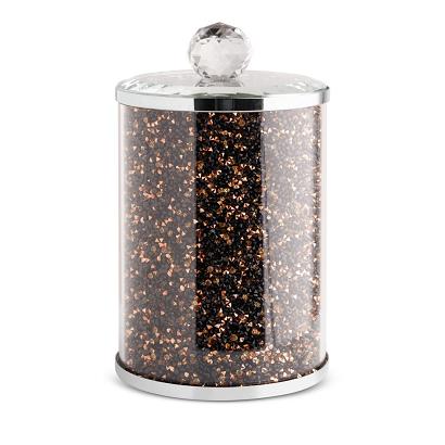 Pojemnik dekoracyjny VENTOSA Eurofirany czarny złoty