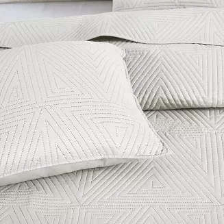 Poszewka dekoracyjna TRIO 45x45 pikowana kremowa