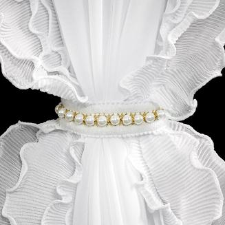 Firana gotowa na taśmie LUISA 400x250 Eurofirany biały