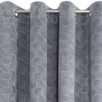 Zasłona gotowa na przelotkach ELLEN 140x250 Design91 stalowy