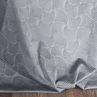 Zasłona gotowa na przelotkach ELLEN 140x250 Design91 stalowy